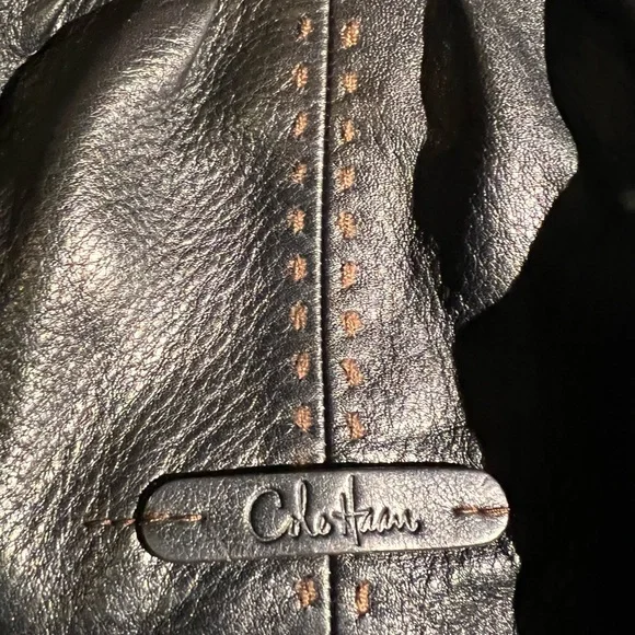 Cole Haan Rouched Hobo Bag - Black Leather - no call-outs - Picture 5 of 14